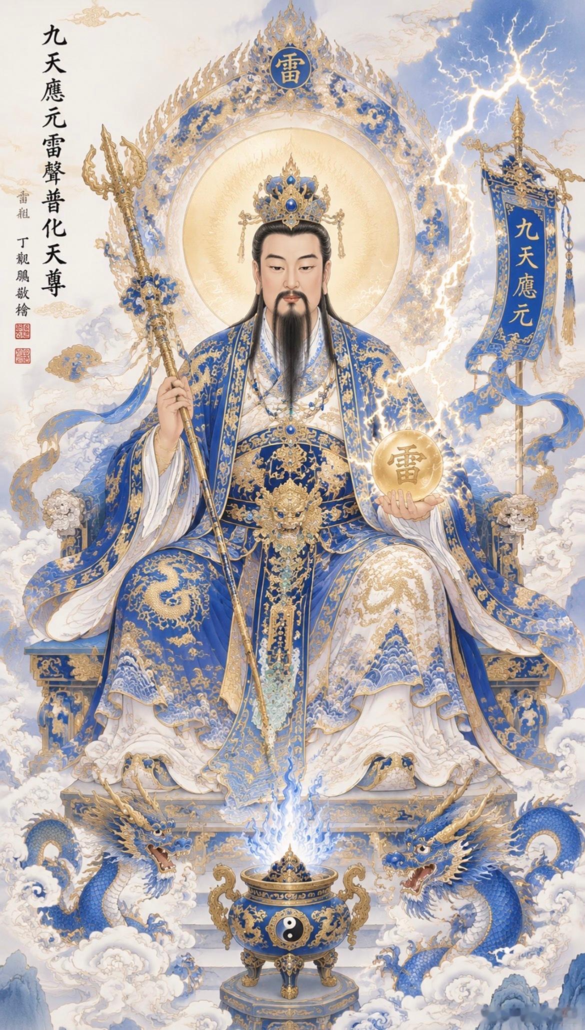 雷祖巡世，速来充电，诸邪退避！只要心中默念“祖师予以诸君雷威拥护”；雷祖接下来一