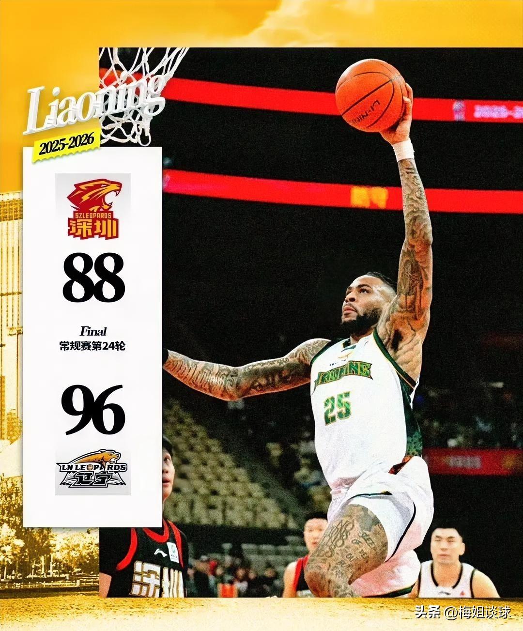辽宁逆转深圳！辽宁96：88逆转深圳，辽宁球员数据一览：

01、莫兰德，21分