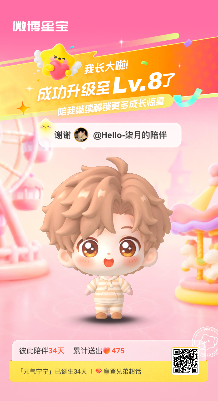 摩登兄弟[超话]微博星宝 我又长大一岁啦！！喜欢和你一起玩～ ​​​