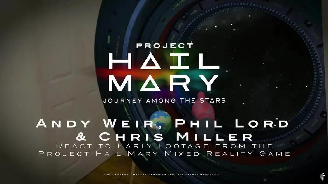 挽救计划电影将推VR游戏 近日报道称，科幻电影《挽救计划》（Project Ha