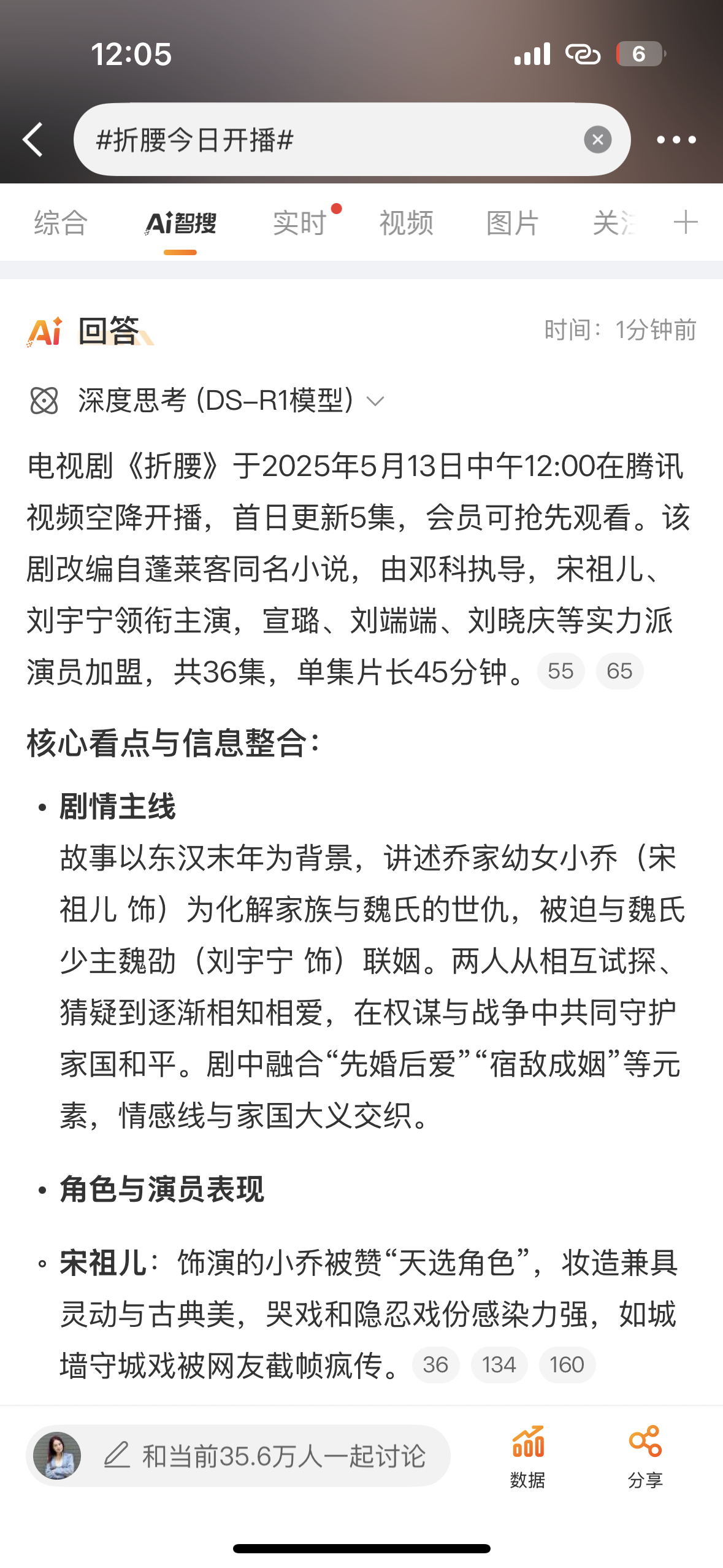 真的有看透了，今天12:00已经更新五集啦[哇][哇]，折腰今日开播由邓科执导，