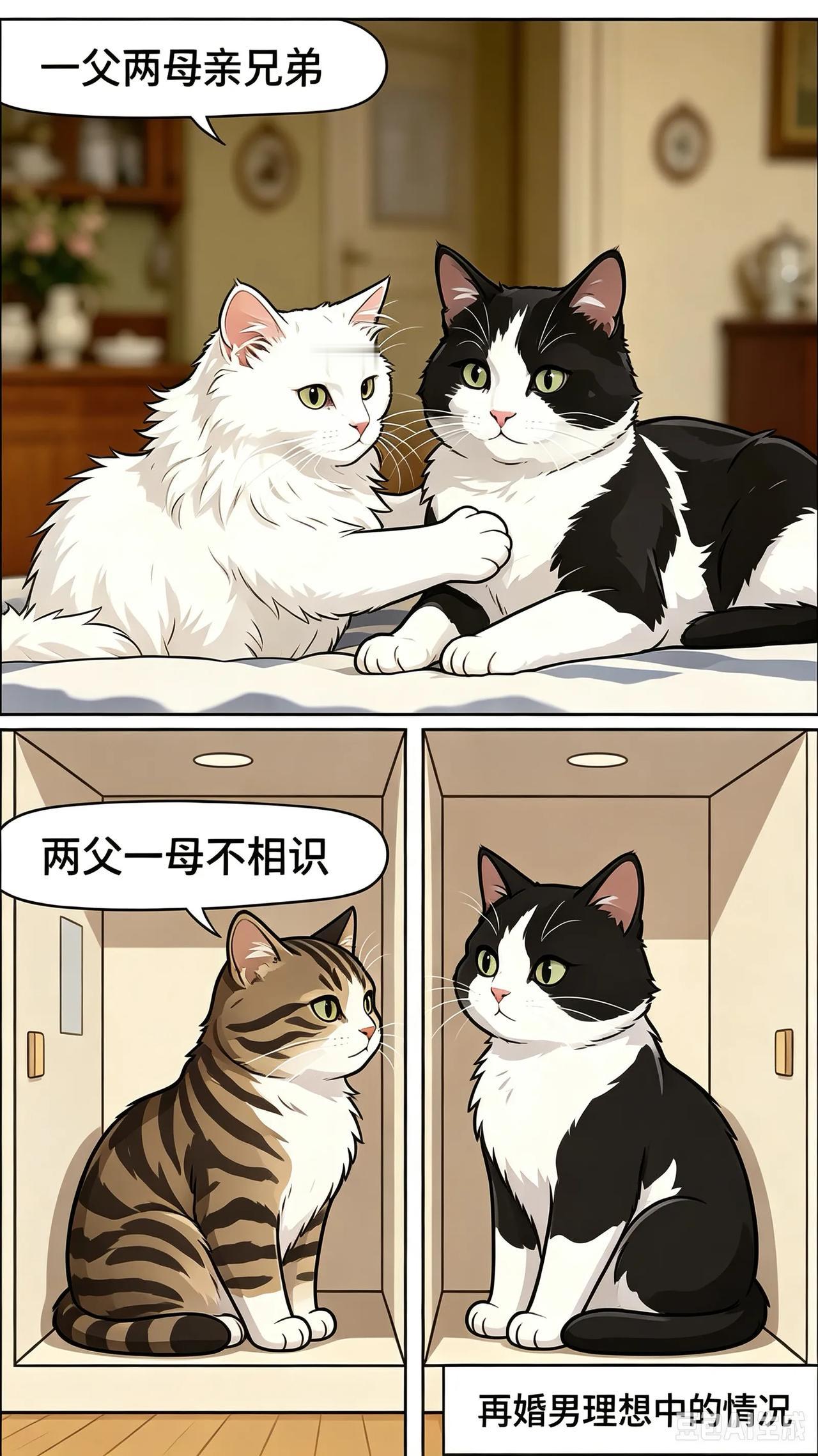 许多再婚有孩子的男性特别相信一句老话，就是一父两母亲兄弟，两父一母不相识。

这