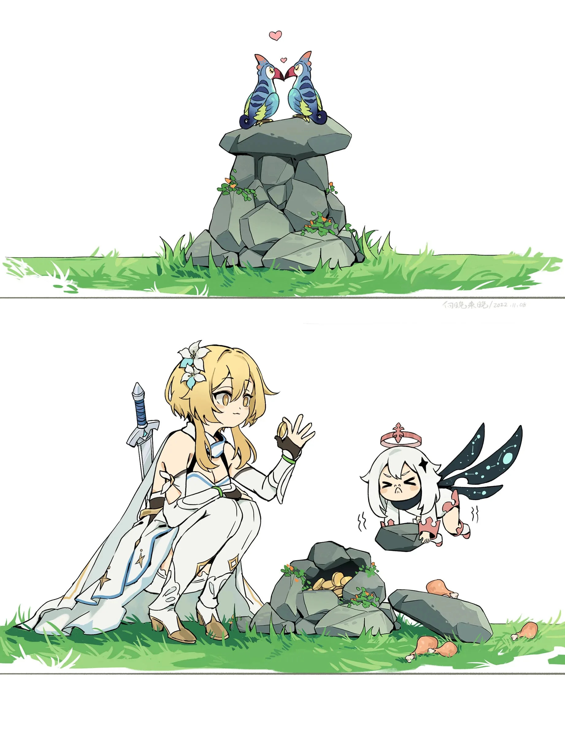 须弥的石堆LOFTER画师：向晚未晚原神 原神 原神荧