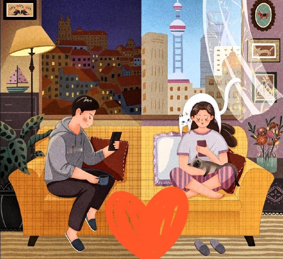 广州某高校的女生与男友在一起了，她和男友是异地恋。

这天，两人视频通话时，男生