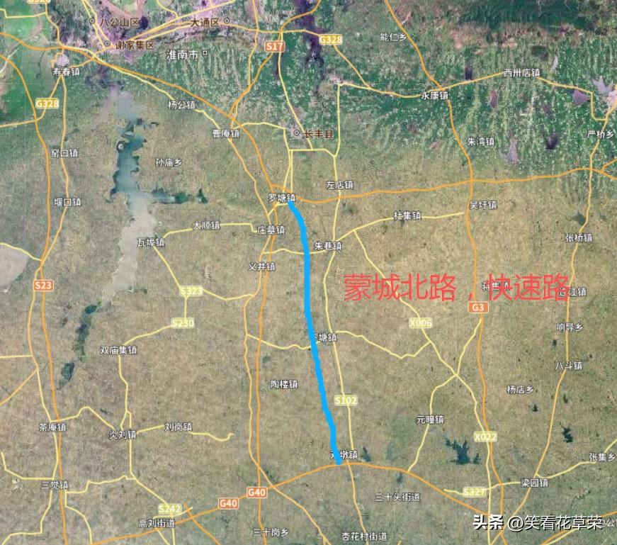 合肥市长丰县，重点工程。
蒙城北路快速路，第二段，下塘到水家湖段，开始施工招标。