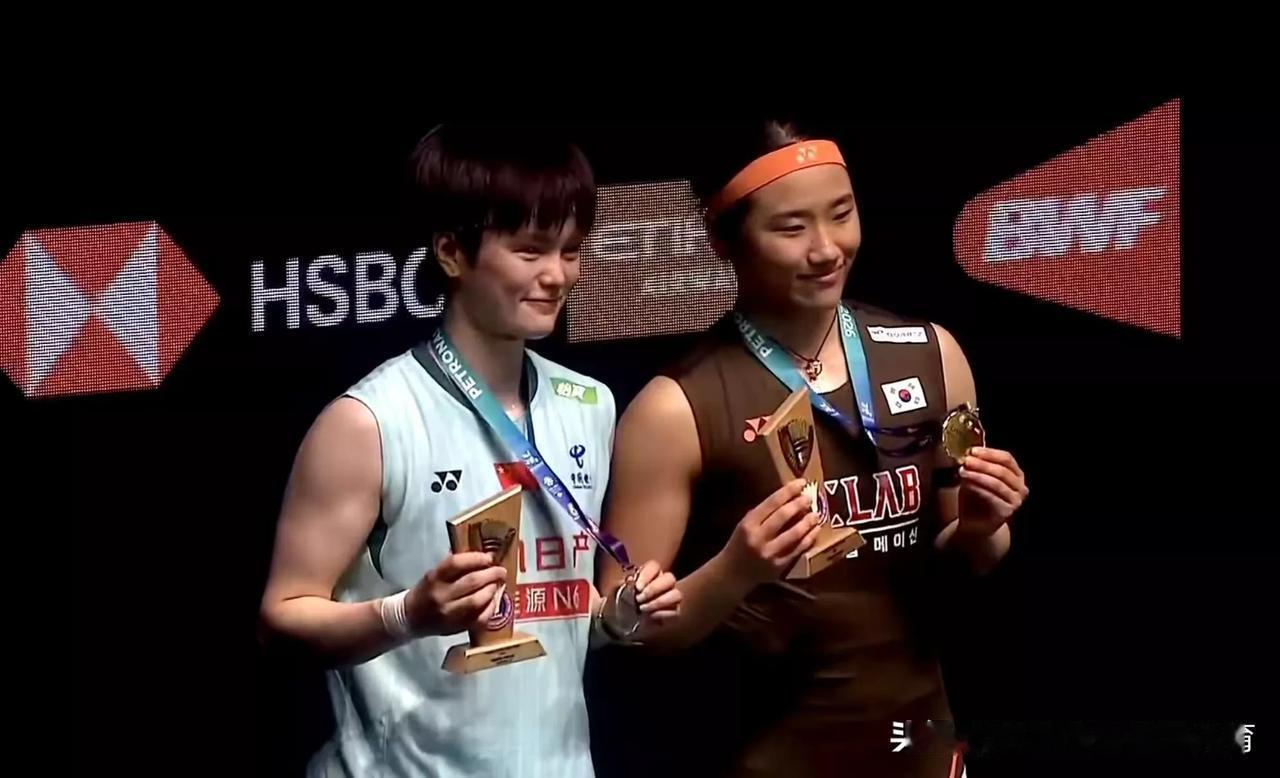 羽毛球马来西亚赛，已决出6枚奖牌

1，女单金牌—韩国选手—安洗莹
2，女单银牌