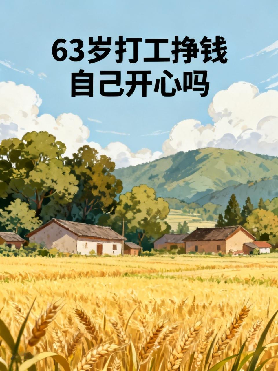 如今网上热议的60岁还要不要打工挣钱的问题，人们说什么的都有。
我觉得除种地以外