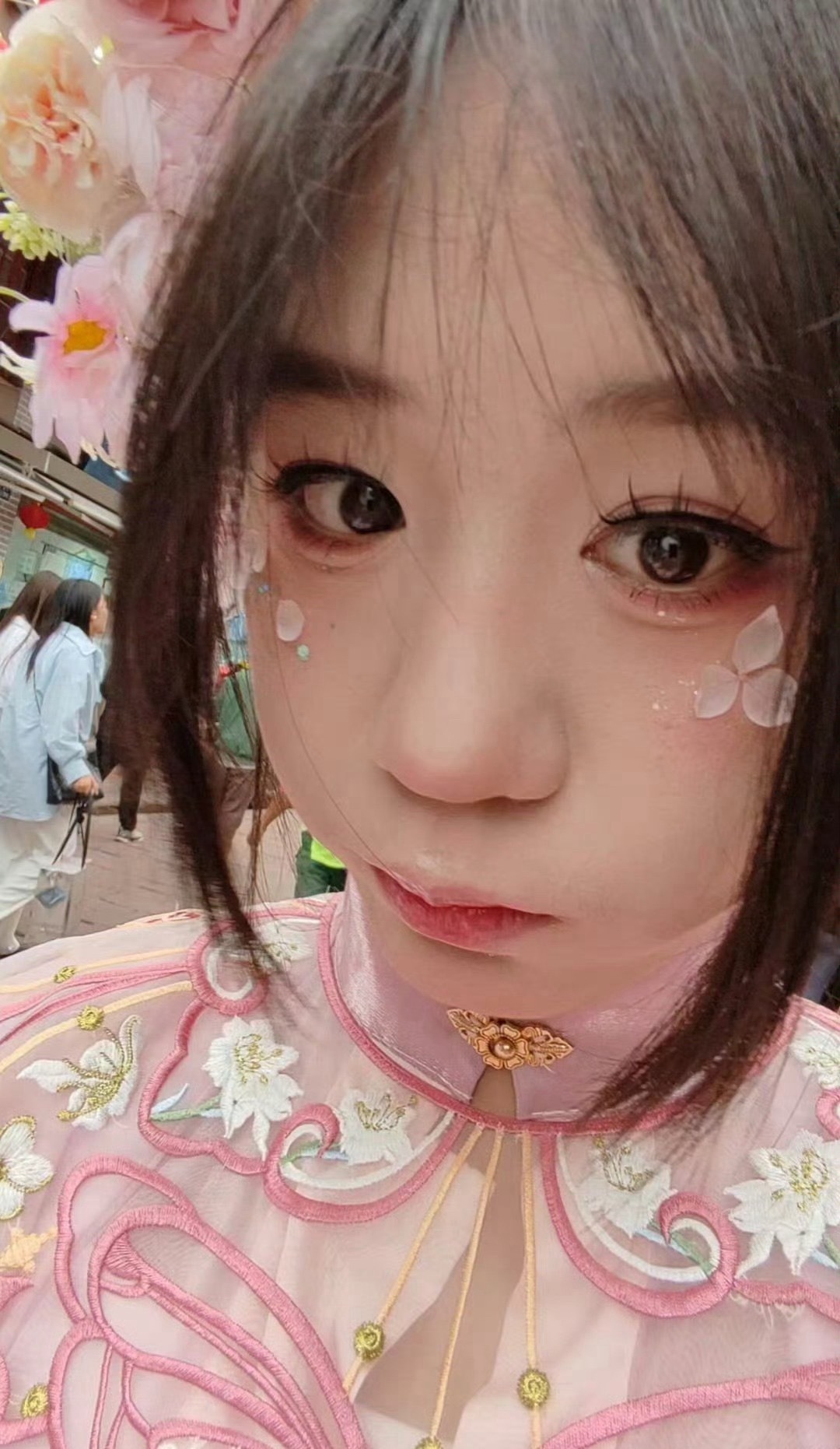 集美你目前需要关闭美颜 关闭相册 才能挡住你的猪头肉 
