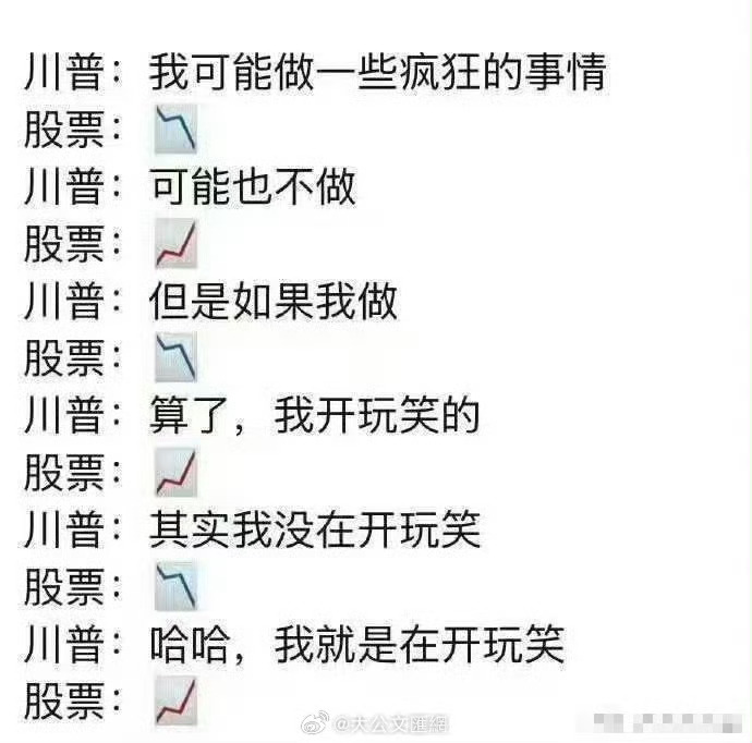 特朗普称美伊已对话伊朗否认与美国沟通懂王：总统是兼职，请叫我股神！ 