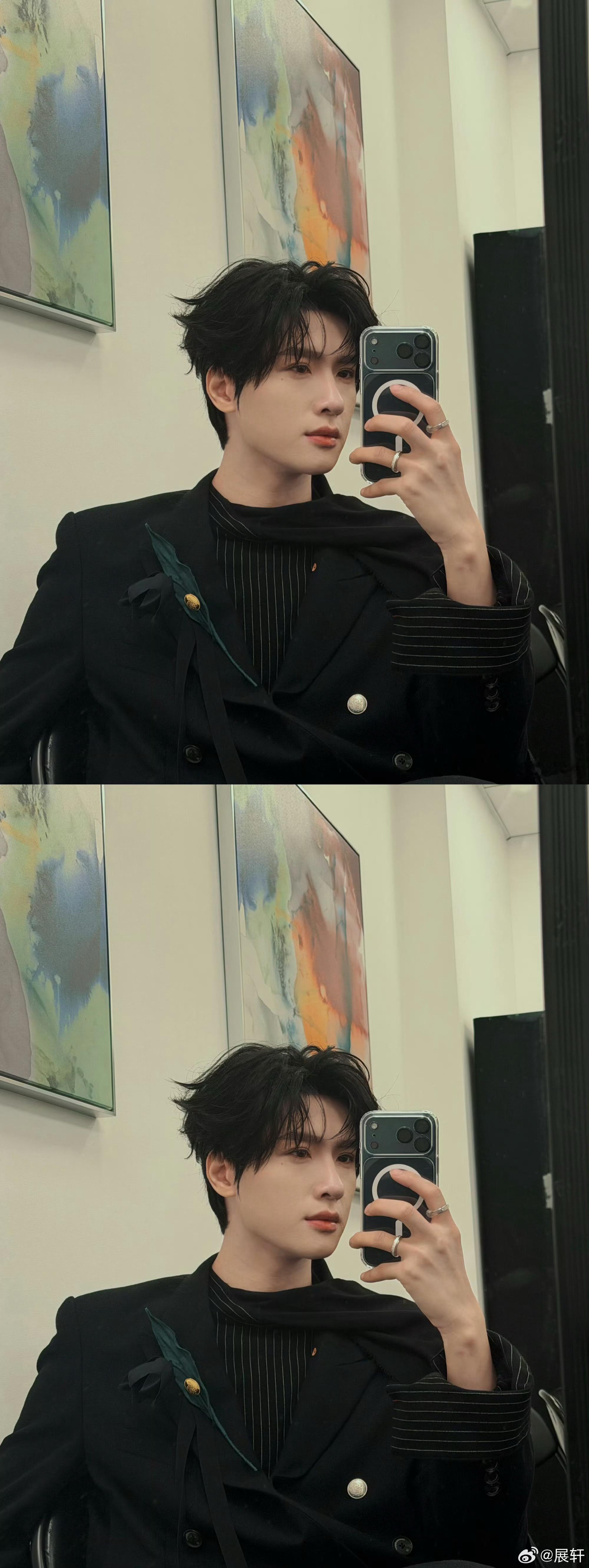 展轩WIEA对镜自拍展轩WIEA国际娱乐盛典对镜自拍营业，又帅出新高度，期待舞台