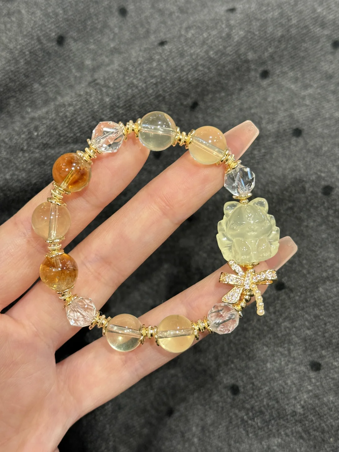 灵狐来财！财富之光黄水晶！！