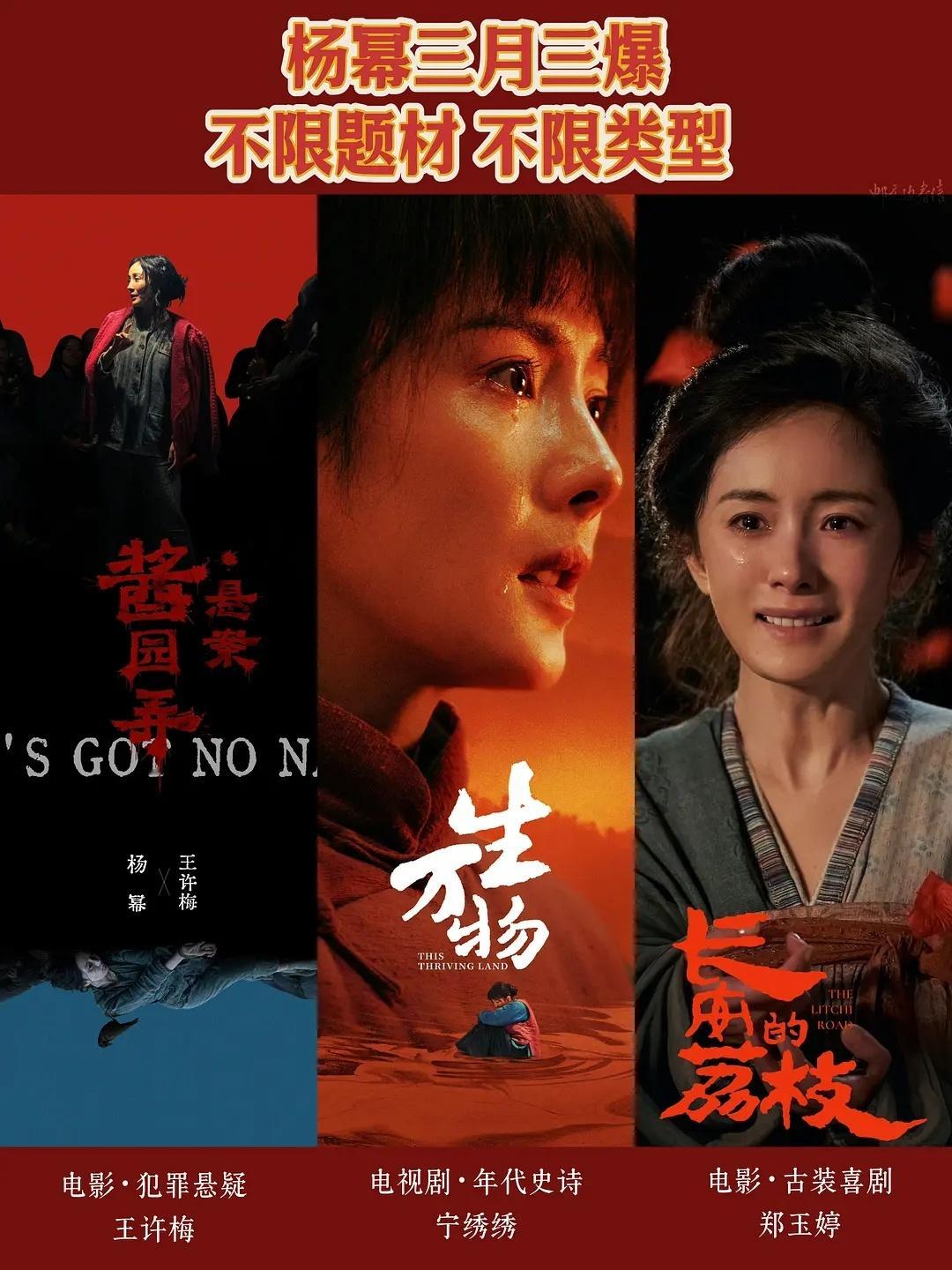 杨幂粉丝今年爽飞！电影电视剧全片开花！ ​​​