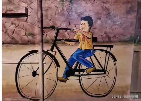 非常清楚记得，自行车流行的八九十年代，好多小孩学骑自行车就是这样学会的，好多人还