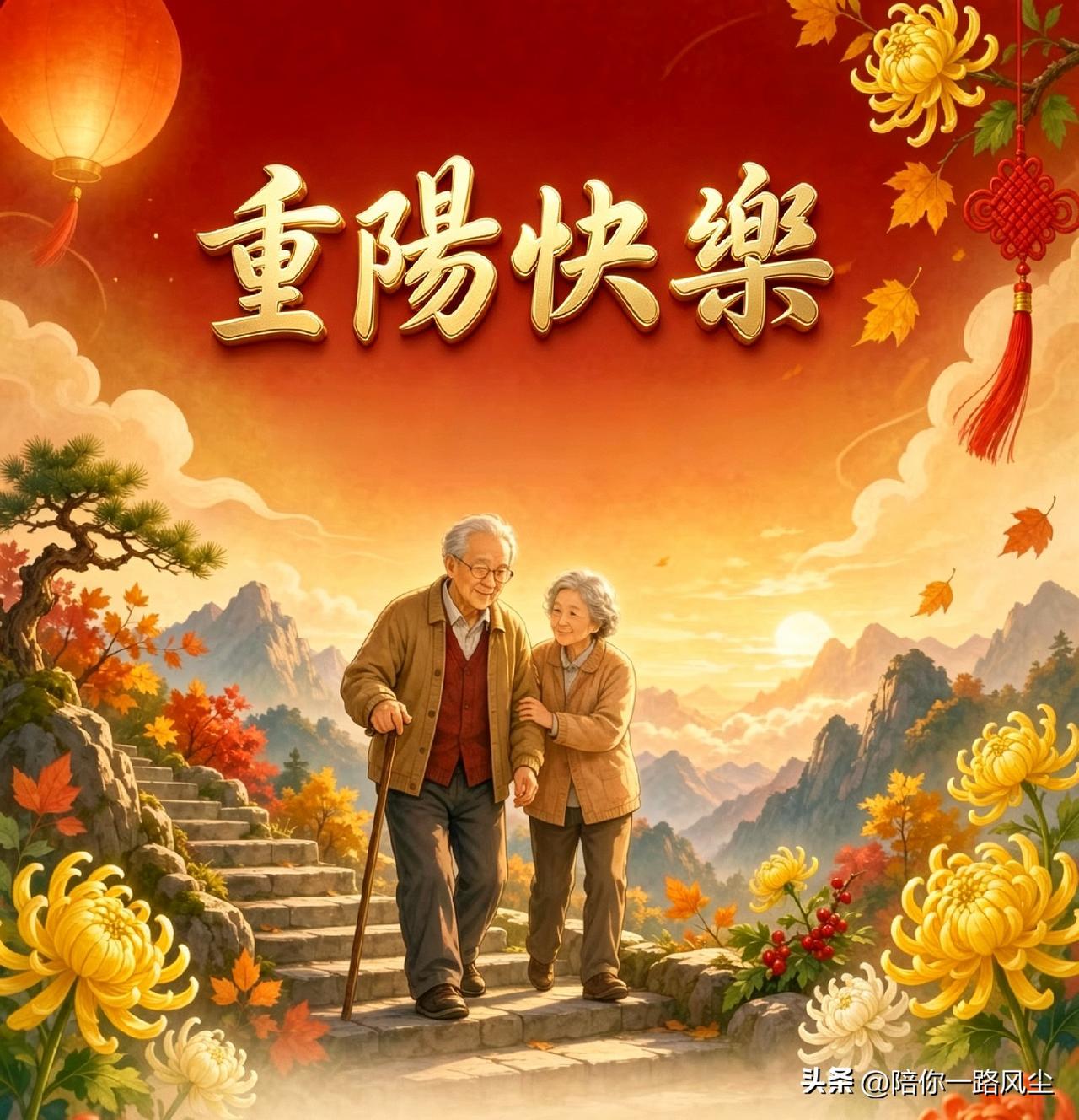 今天是农历九月初九，又到了一年一度的重阳节了！我最大的心愿就是希望全家健健康康的