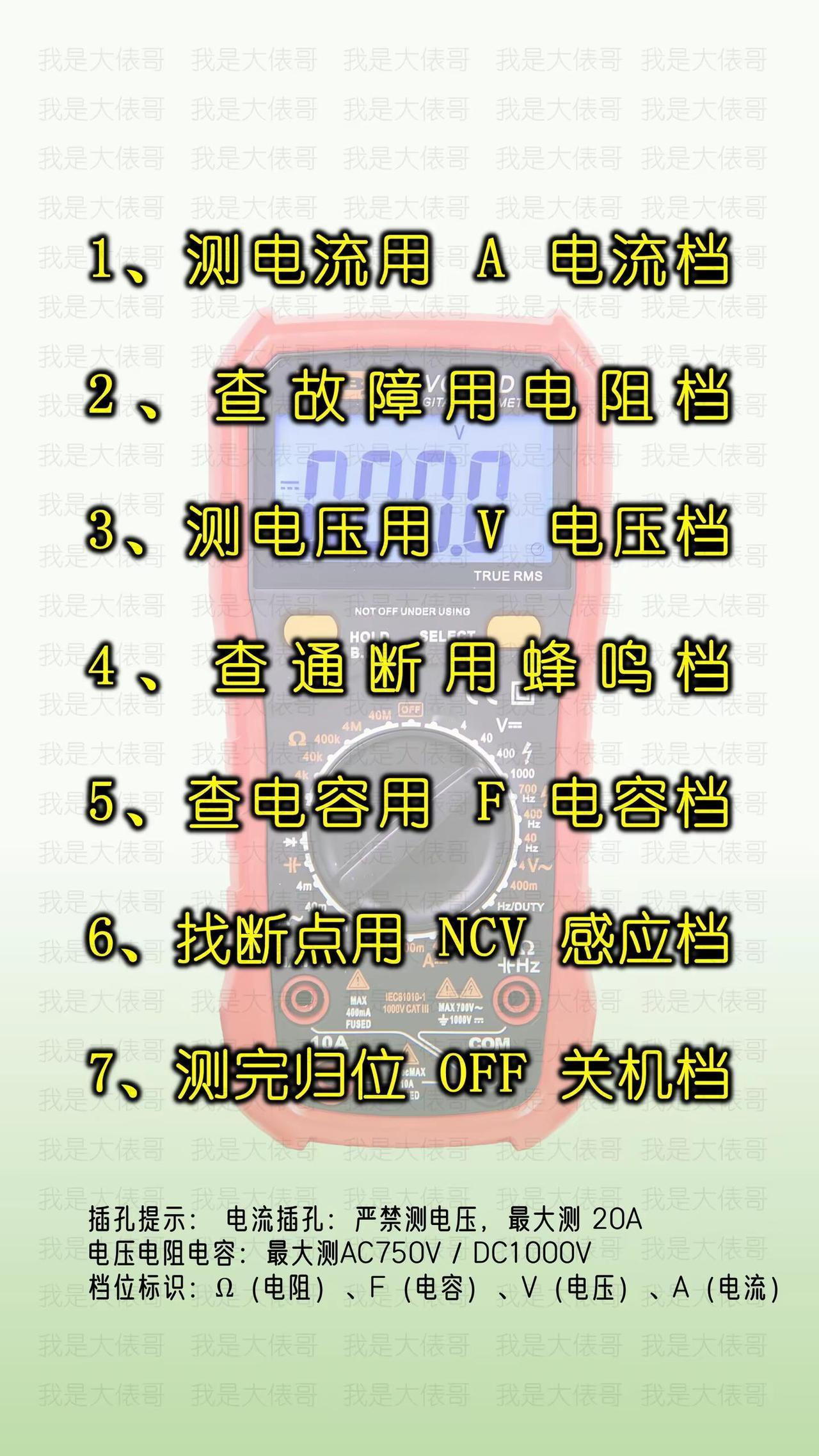 电工知识分享。电工知识科普 电工常用单位换算 万用表使用教程 时控开关控制电路