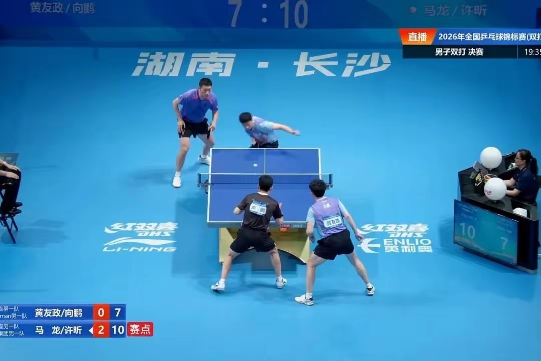 马龙许昕男双冠军 中乒协副主席、亚乒联副主席亲自下场打球夺得冠军，真不知道是高兴