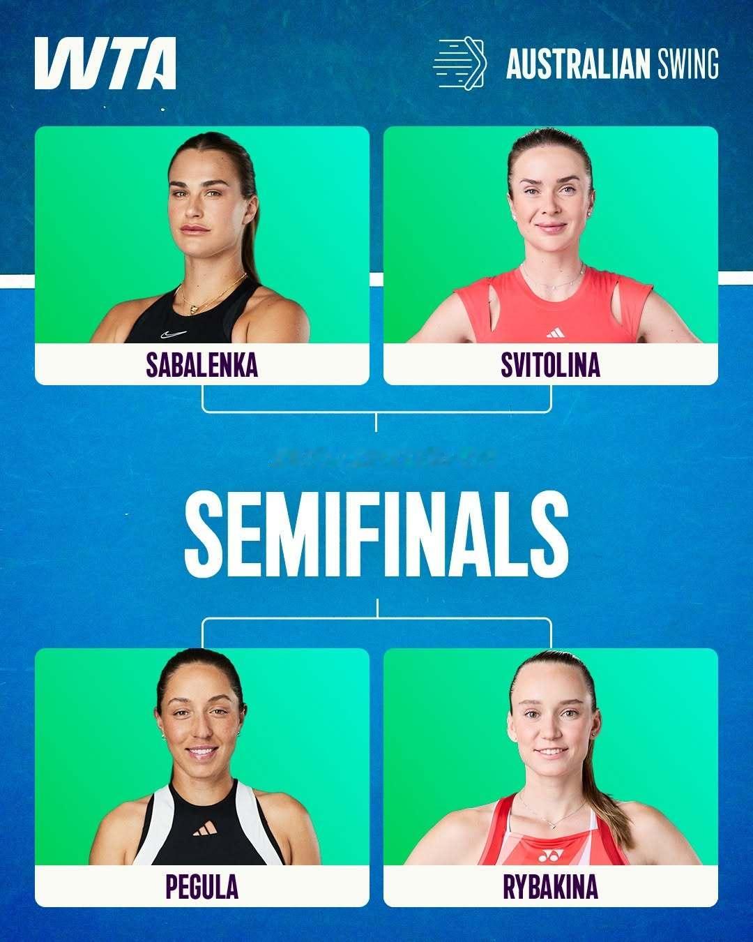 澳网2026 明日女单半决赛赛程📅📍罗德·拉沃尔球场16:30 - 萨巴伦卡