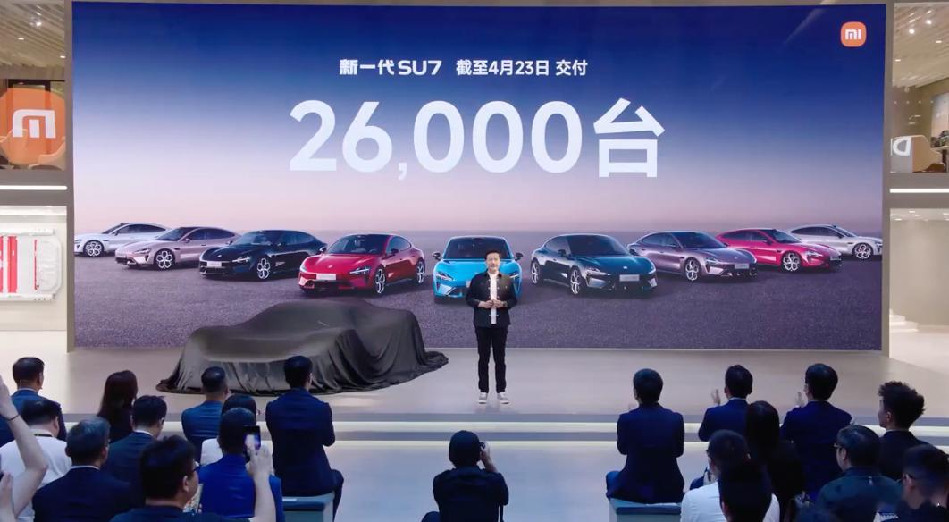 小米汽车已交付65.5万辆新小米SU7锁单超6万辆，35天交付2.6万辆能打败特