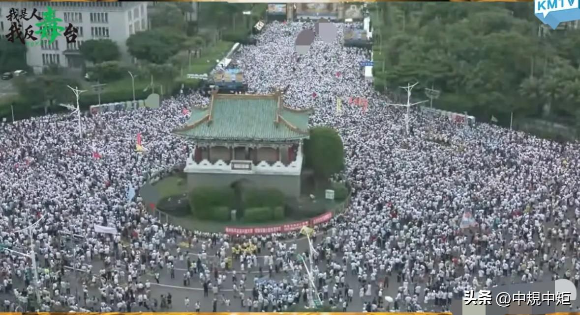 “反毒台”活动开场半小时，现场人数七万人

国民党今天（25日）傍晚在凯道发起“