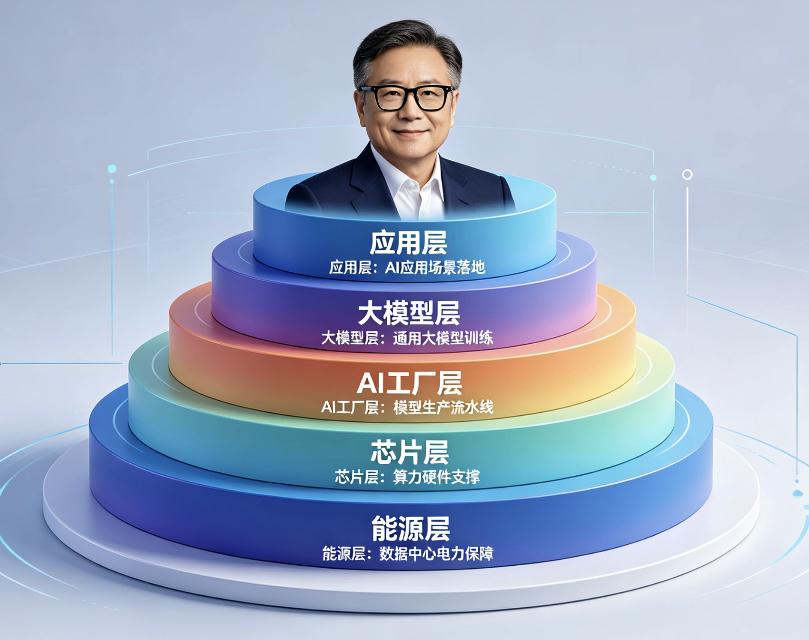 黄仁勋AI五层蛋糕拆解：[不看]从能源到应用，每一层都藏着黄金机会

前言

黄