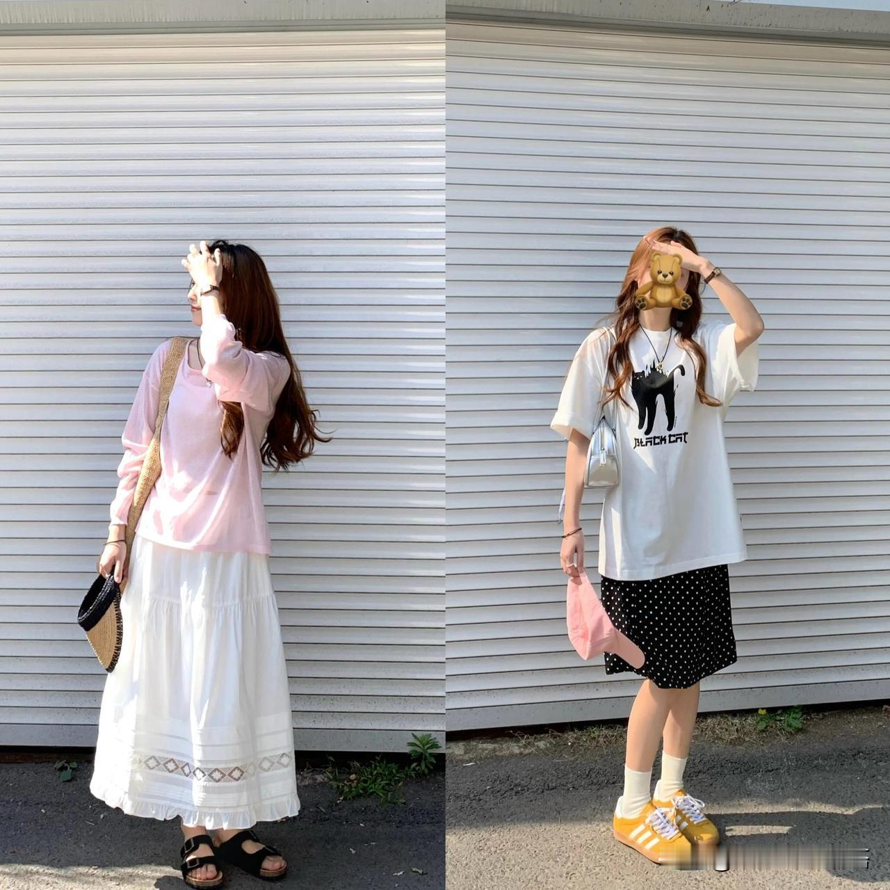 #韩国时尚博主穿搭分享#
韩里韩气的夏季穿搭look
#Fashion潮搭# #