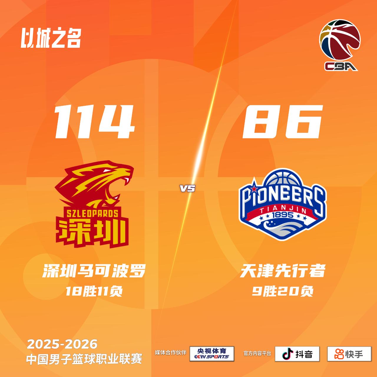 深圳马可波罗 114-86 天津先行者深圳男篮vs天津男篮
深圳马可波罗：史密斯