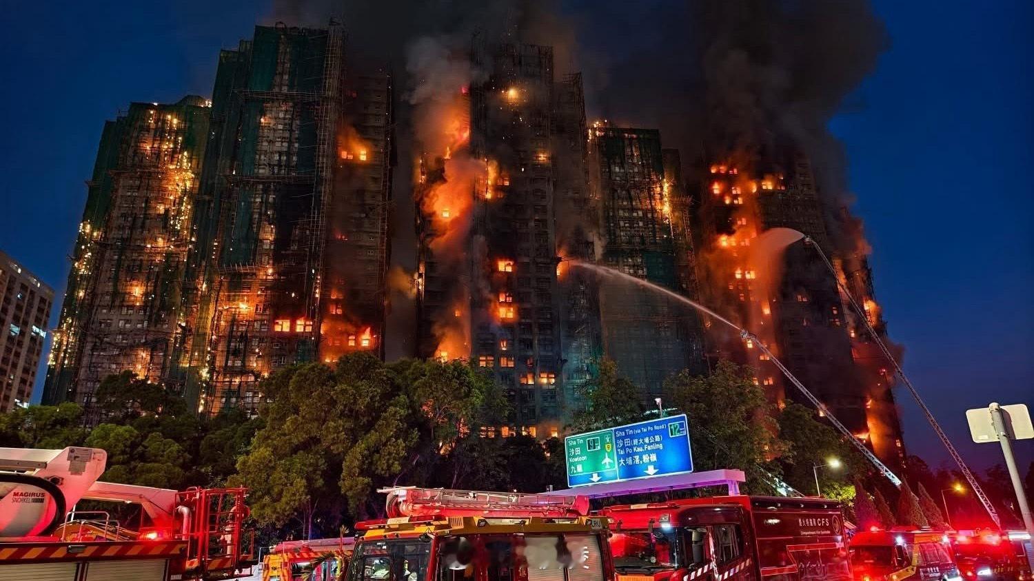 天啊…香港火灾已致44人遇难