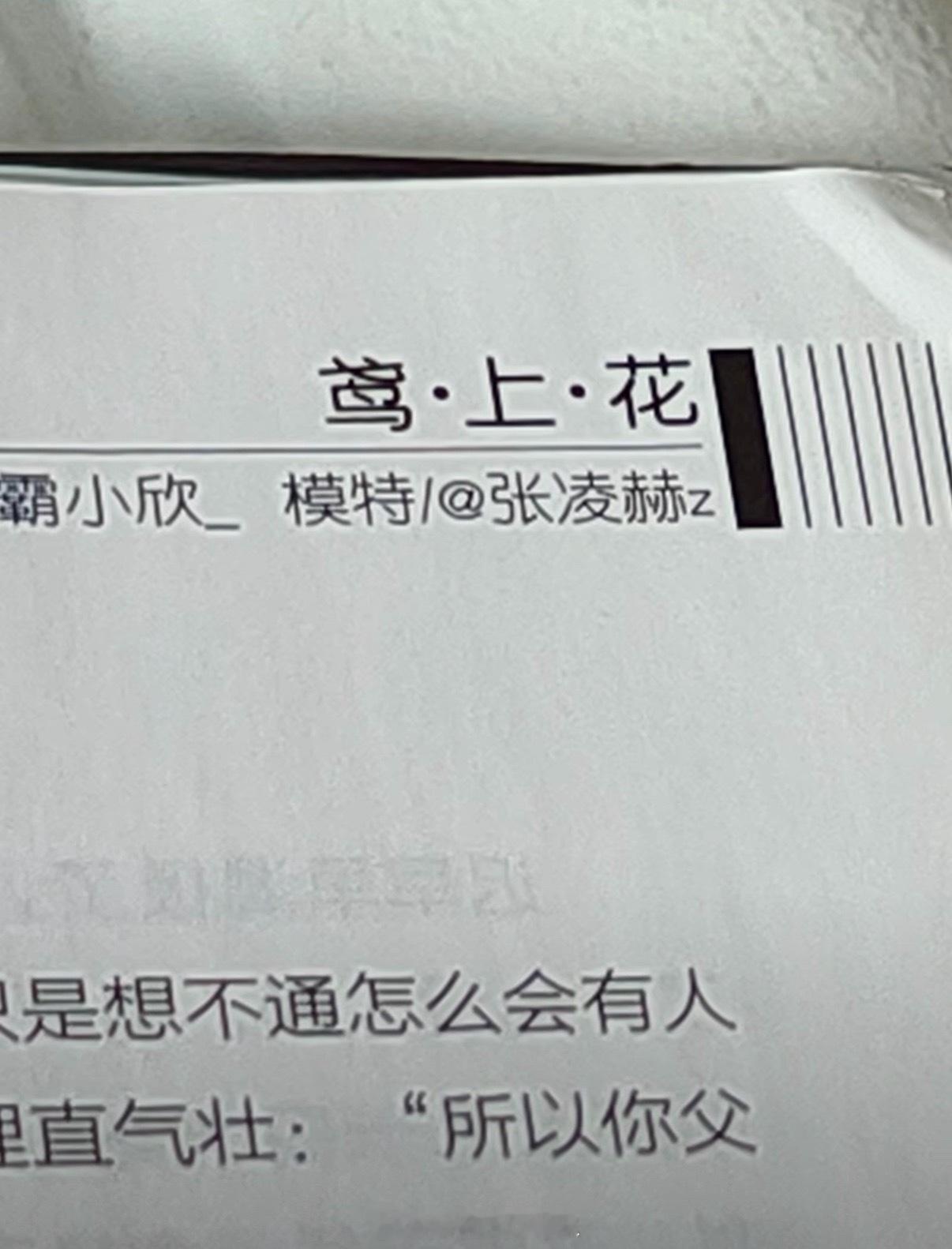 张凌赫还当过爱格的模特19年就出现过了！！！已经是用的艺名 