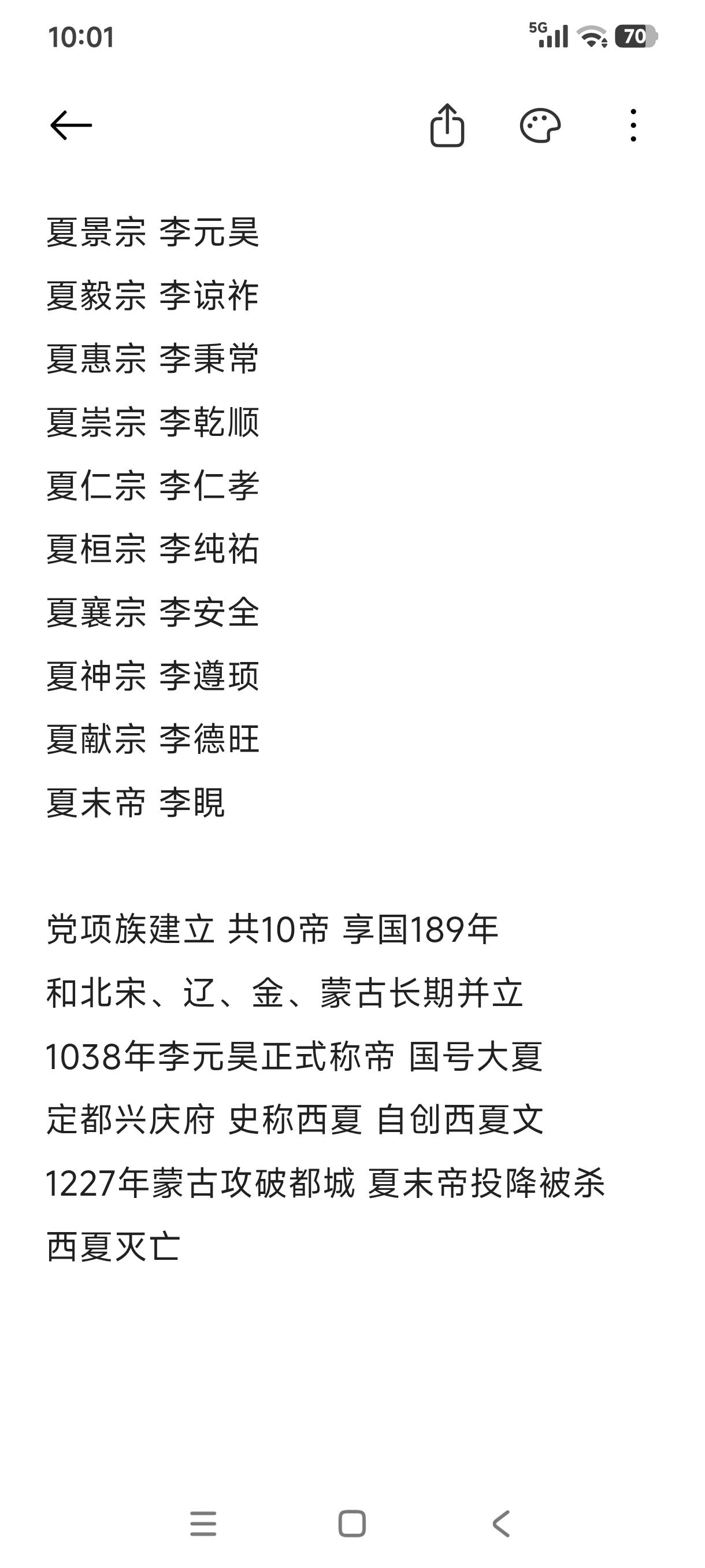 历史朝代系列之西夏