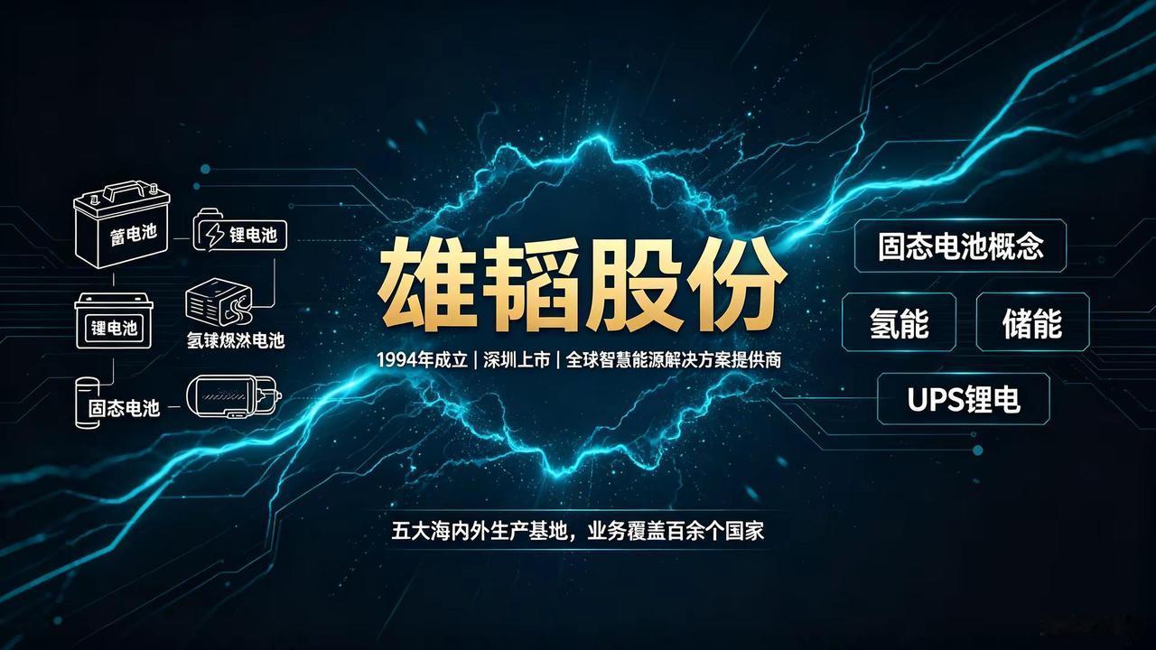 雄韬股份。固态电池