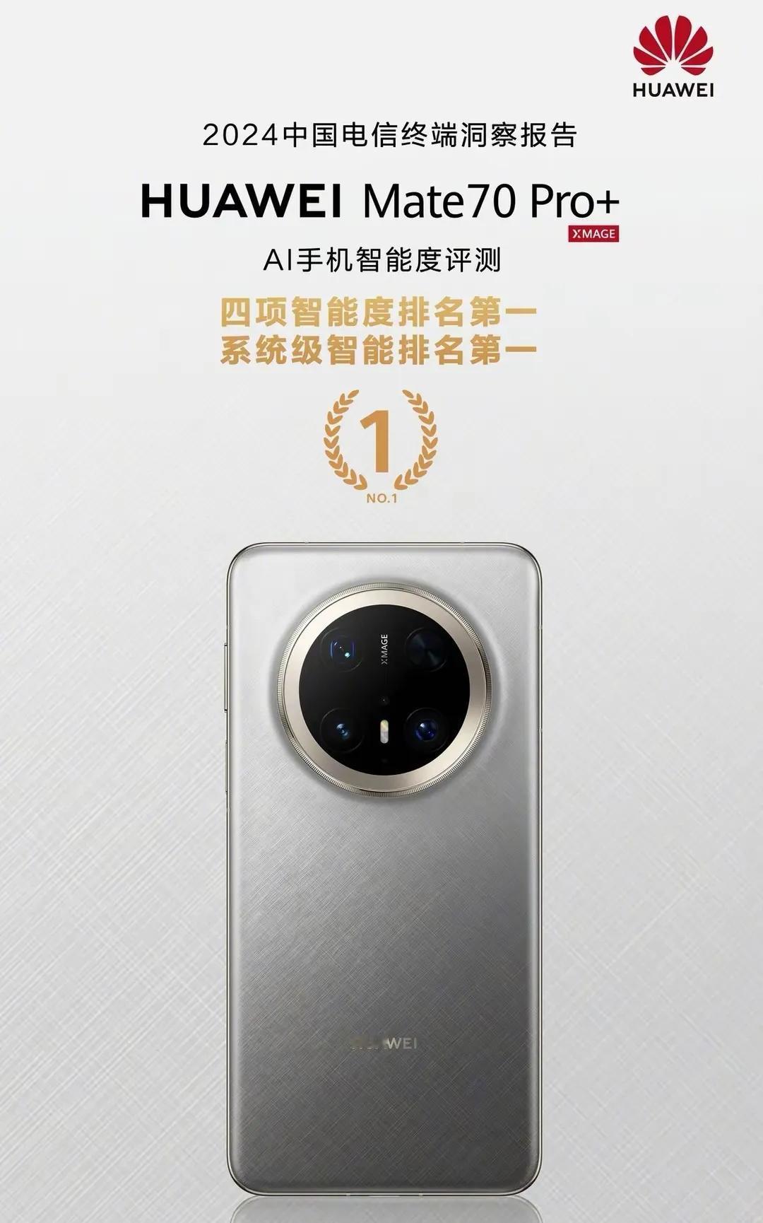 华为只要一发布新手机就能“碾压”其他手机！你看在2024中国电信终端洞察报告里，