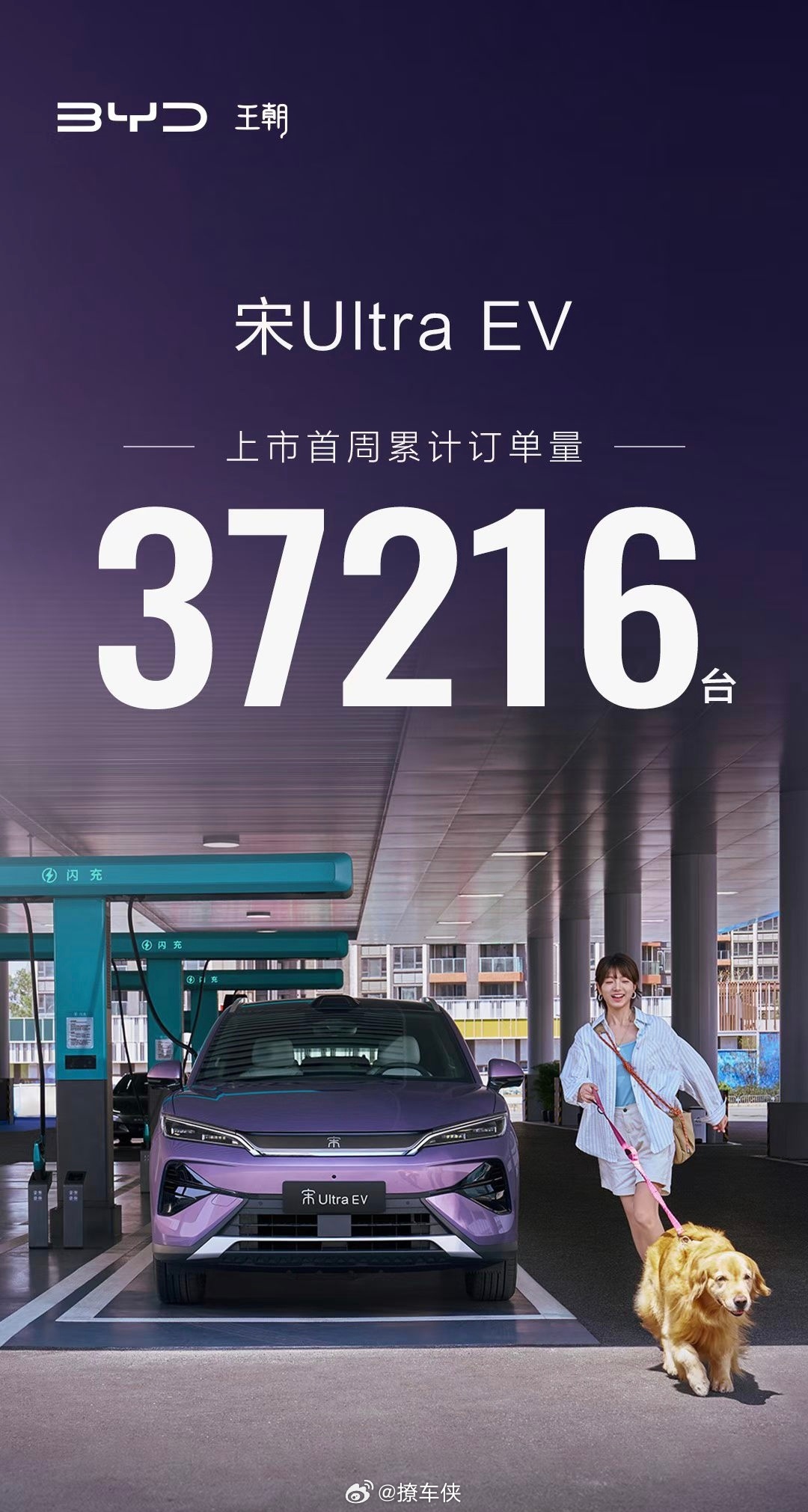 比亚迪宋Ultra EV这回真有点猛啊，全系都给配了闪充技术，就是那种充电贼快，