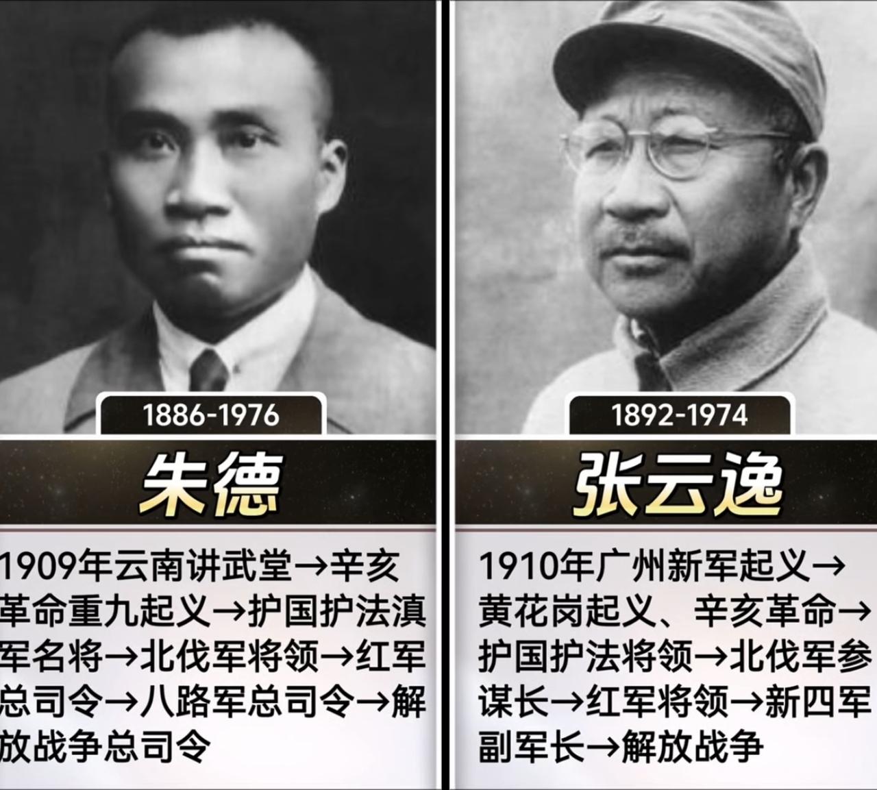 从辛亥革命到解放战争，38年打满全场的13个人：
1. 朱德1886-1976