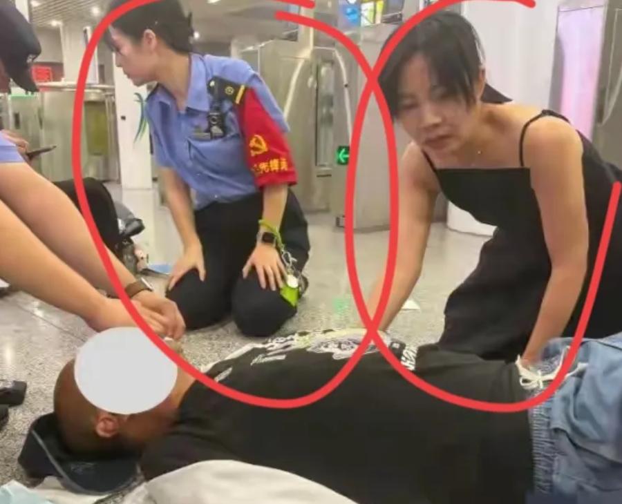 这位护士为了救人，情急之下咬掉穿戴甲，值得表扬和奖励。但旁边那位穿制服的女工作人