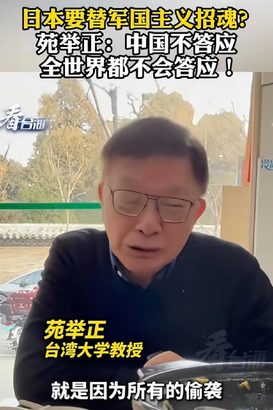 这事儿可不只是咱们不答应！

看到台大教授苑举正的一段话，真是说到心坎里去了。他