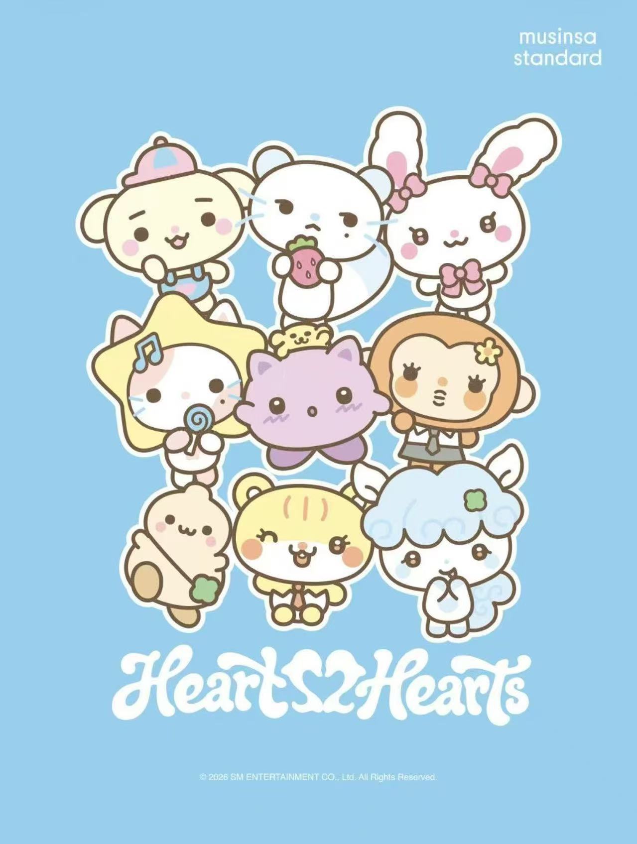 Hearts2Hearts✖️MUSINSA合作T恤！！售卖时间：6月23日-7