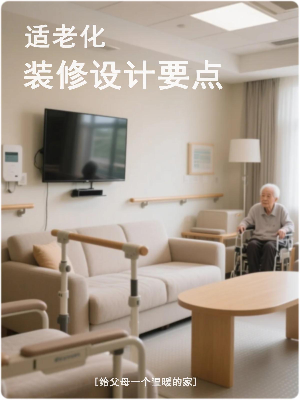 装修中的适老化设计要点

居家适老化设计，不仅满足老人方便、舒适需求，更是让老人