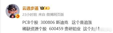 斯迪克、贵研铂业好像都卖飞了。 