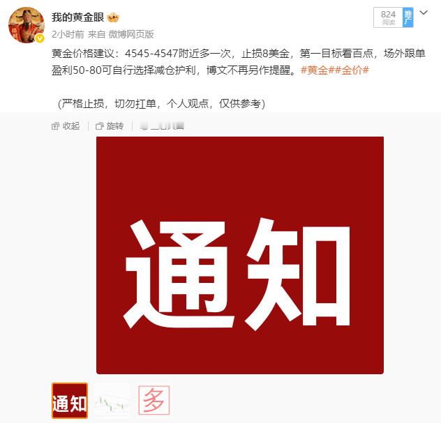 4546-4547附近布局的多单目前行情下踩至4531，本周第一单已严格按照止损
