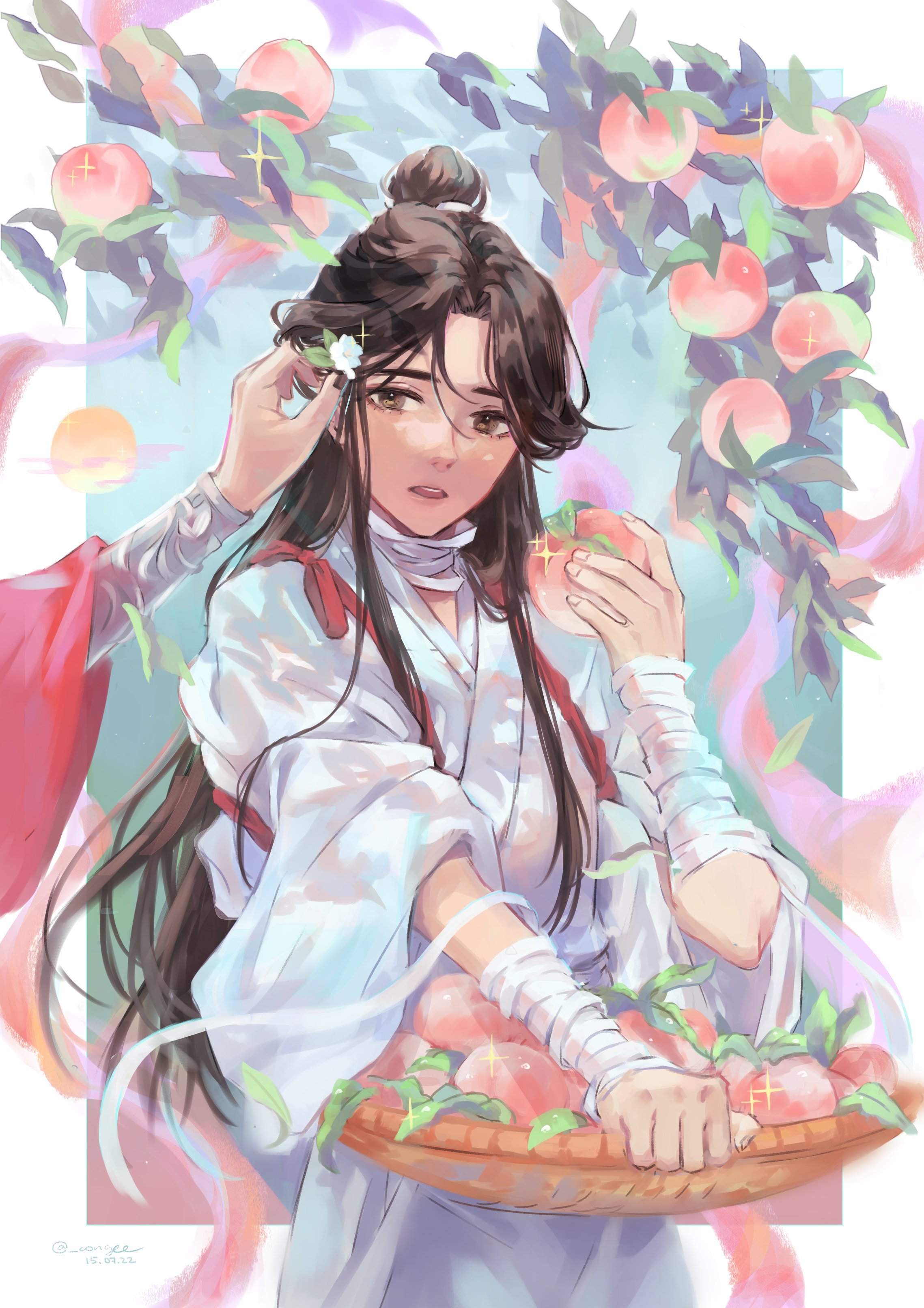 天官赐福  人比花娇，鲜花配美人，怜怜又美又温柔[送花花] 