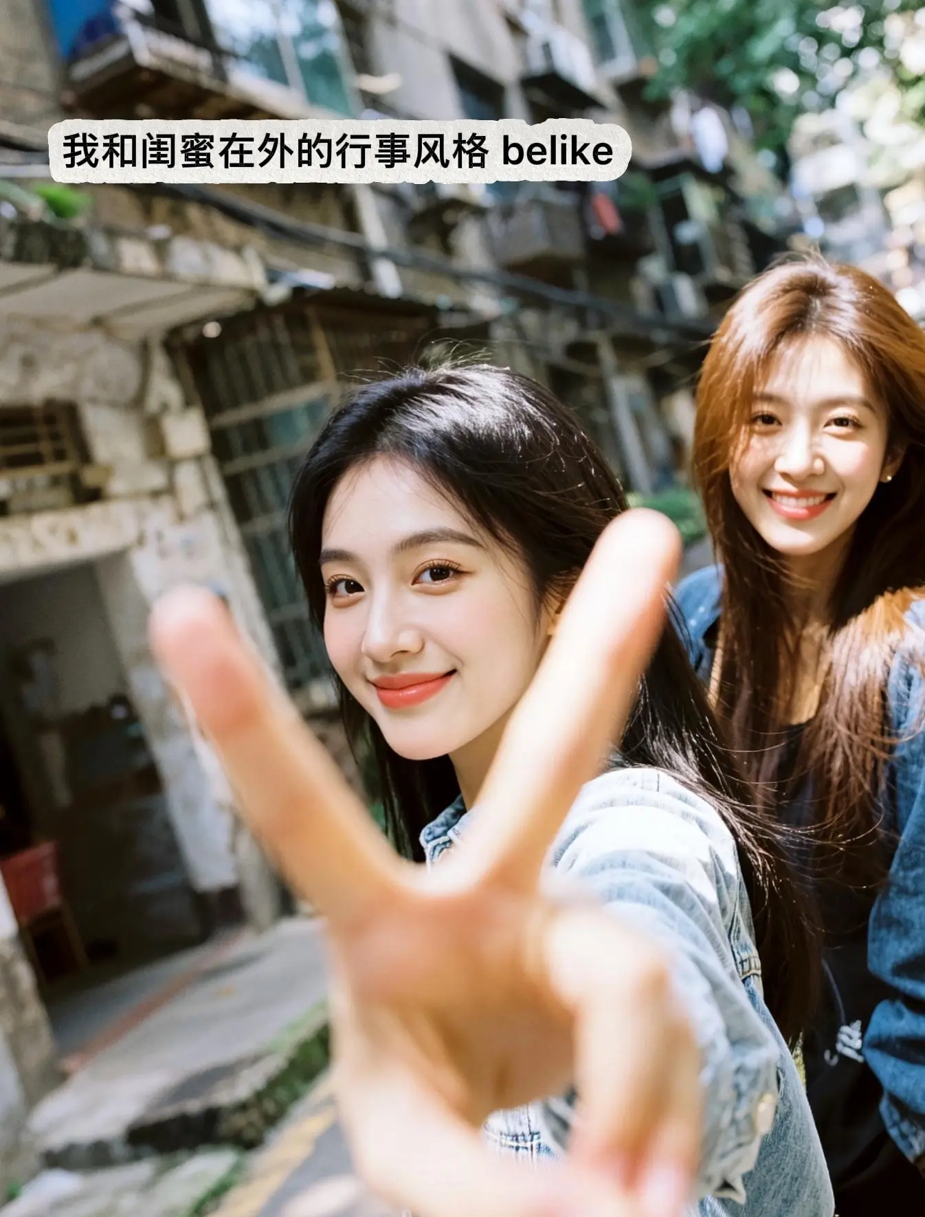 闺蜜负责端庄，我负责快乐发疯。