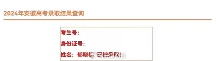 【“追光女孩”郁晓楠被安徽艺术学院录取】“即将迎来大学生活，特别期待，又有点紧张