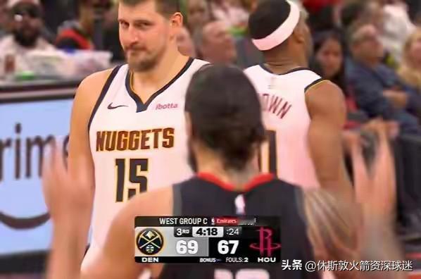 火箭队现在申京不如约基奇，控卫又没有一名可以代替范弗里特的球员。所以现在我们看到