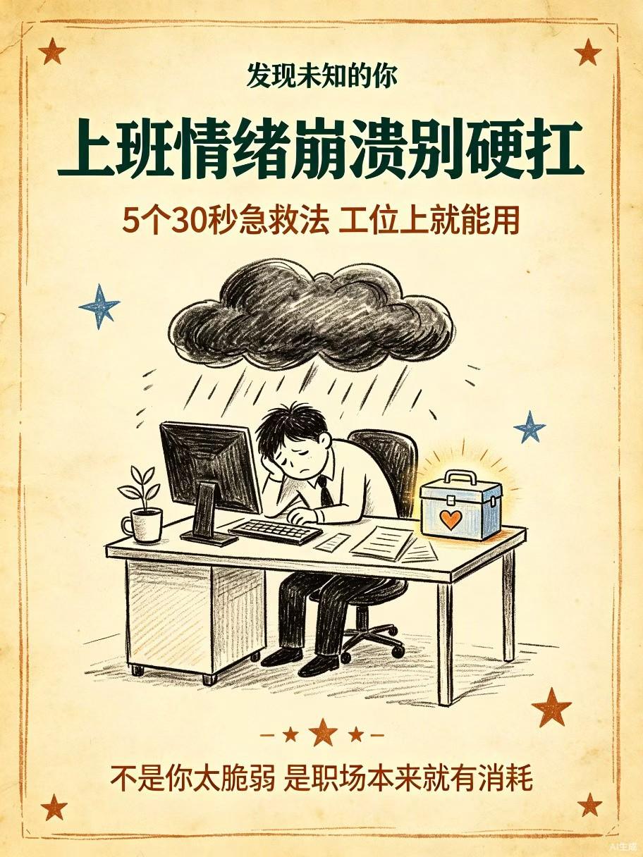 开会被领导当众点名批评，出来后浑身发抖； KPI压得喘不过气，盯着屏幕一个字都写