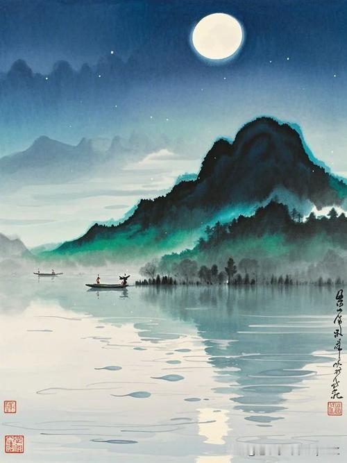 《题君山》
——唐·雍陶
烟波不动影沉沉，
碧色全无翠色深。
疑是水仙梳洗处，