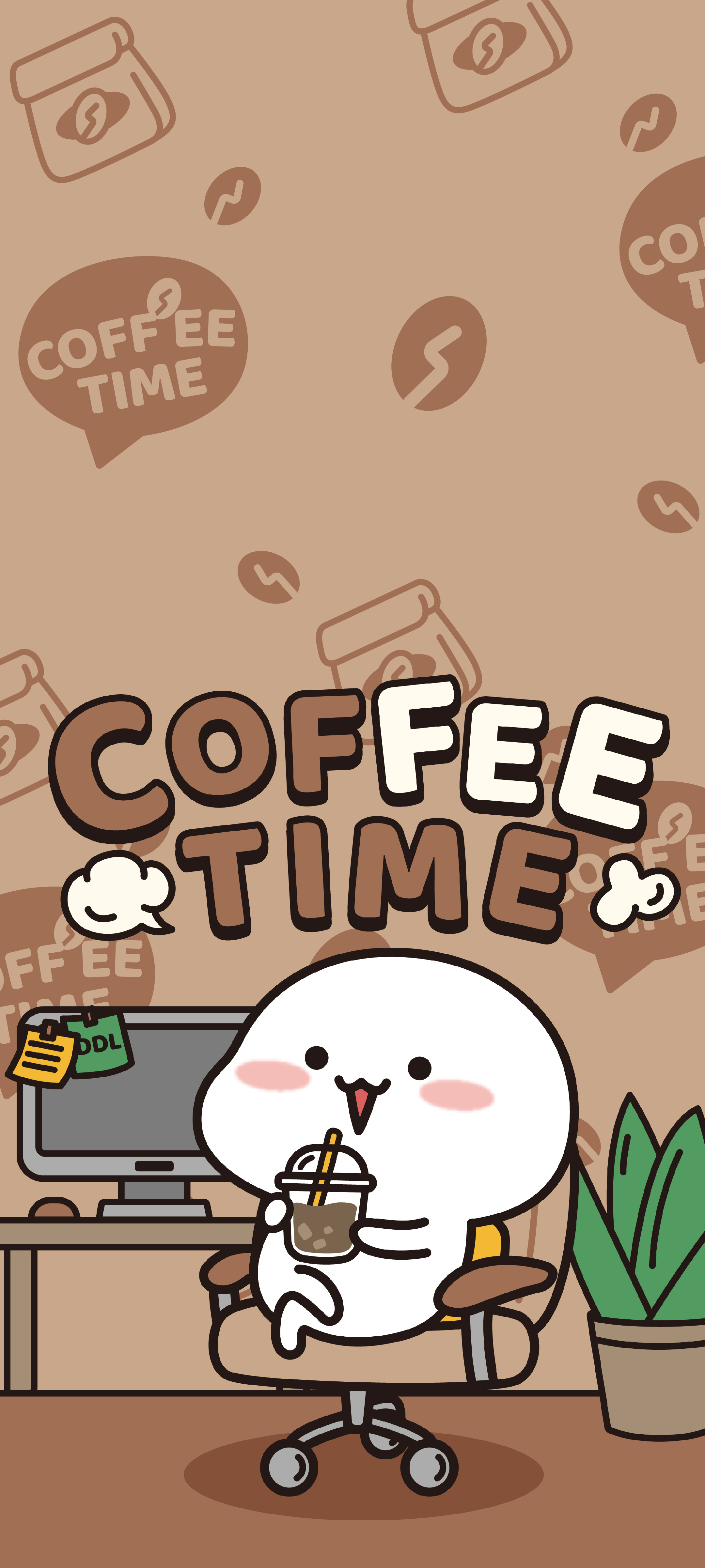 ☕️先给大家奉上咖啡时光（黑咖）的壁纸[亲亲]aiuv ​​​