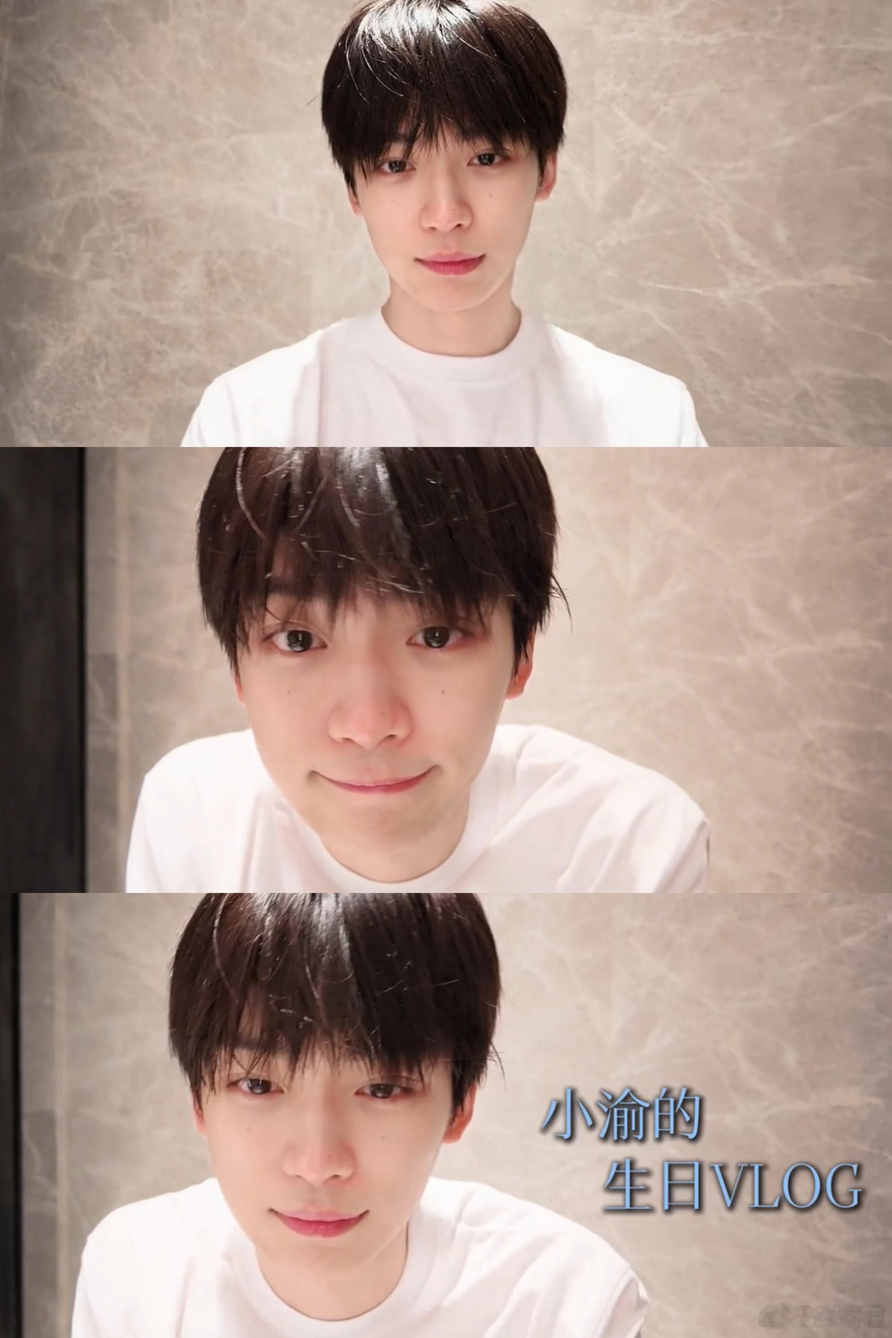 梓渝生日VLOG梓渝素颜不吃压力，好男大啊！还亲自去了梓渝粉丝YUNI的生日应援