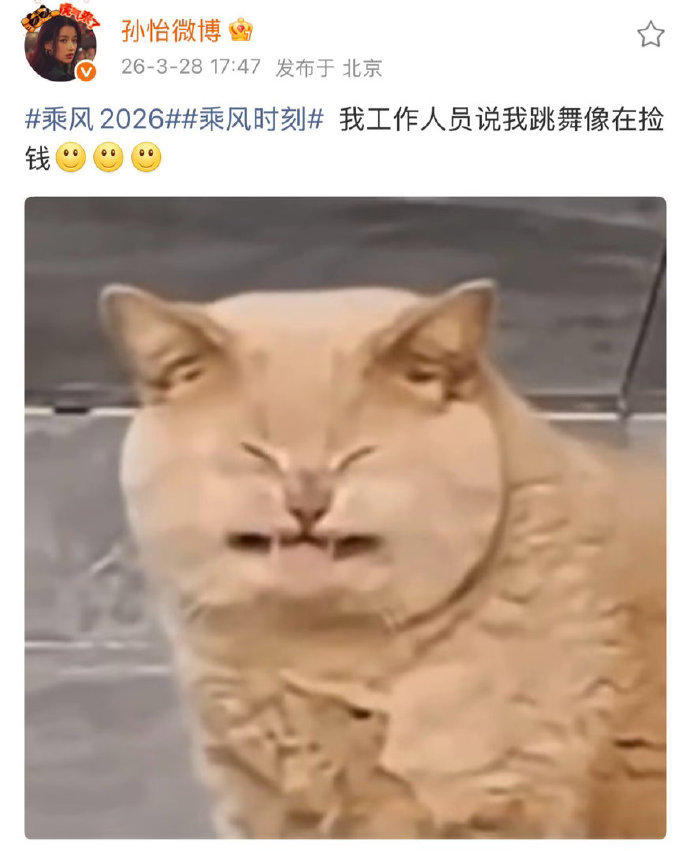 孙怡自曝跳舞像在捡钱孙怡被说跳舞像捡钱 孙怡被说跳舞像捡钱 