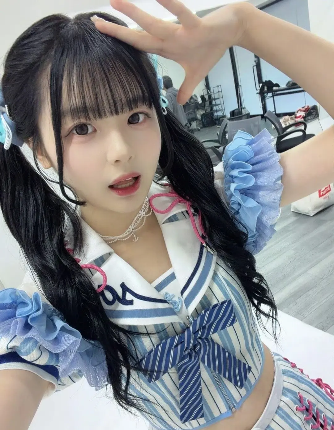 黄怡慈 蓝白水手服～
