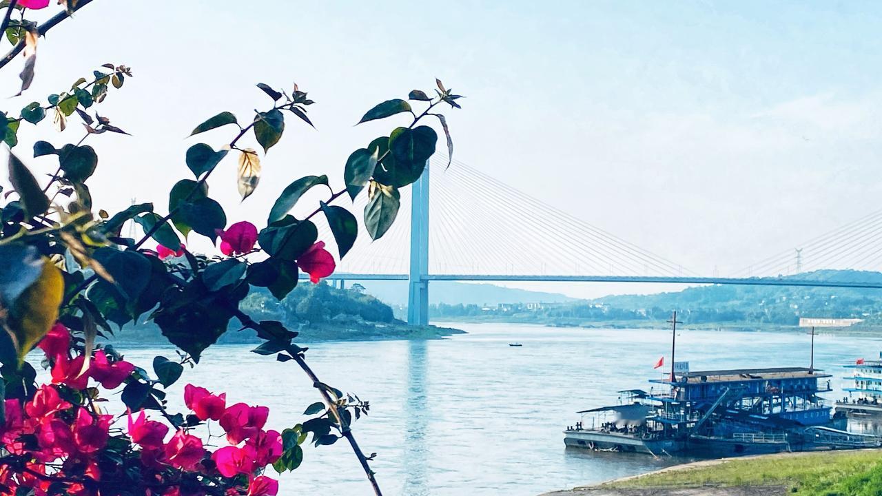 纳溪河东滨江路 看长江纳溪段初夏风光
  五月的川南纳溪，刚过立夏，风里还带着春